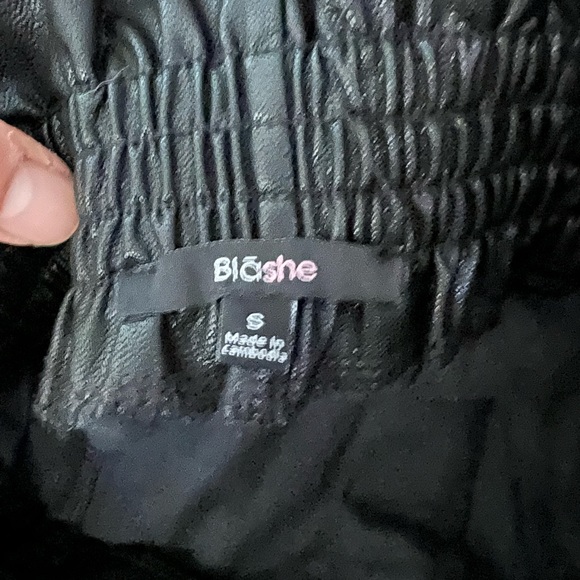 Blashe black Faux leather shorts size small - Picture 2 of 5